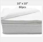 Disposable Face Tissues, 80pcs, 60GSM, Size 10" x 10"