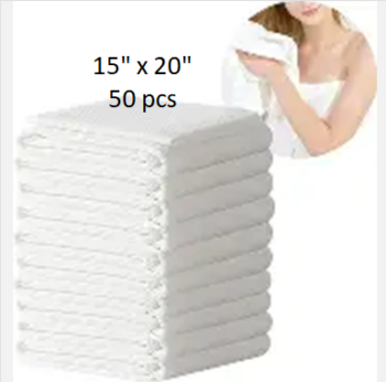 Disposable Towel, 50pcs, Size 15" x 20", 60GSM