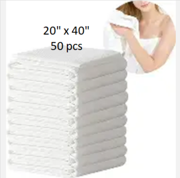 Disposable Towel, 50pcs, Size 20" x 40", 60GSM
