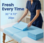 Disposable Bed Sheet, 20pcs, Size 42" x 84", 25GSM