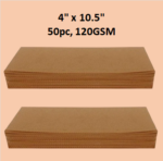 Wax Strips, 120GSM, Size 4.0" x 10.5", 50pcs