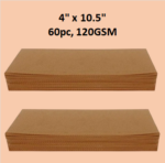 Wax Strips, 120GSM, Size 4.0" x 10.5", 60pcs
