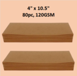 Wax Strips, 120GSM, Size 4.0" x 10.5", 80pcs