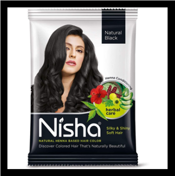 Nisha Hair Color Powder 25 G Black