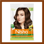Nisha Crème Hair Colour Pouch Dark Brown 25 G